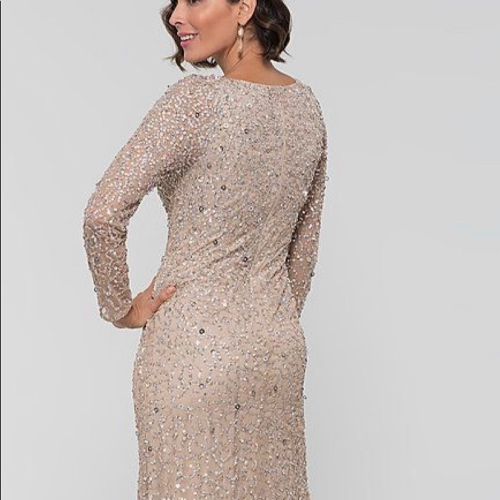 Adrianna Papell. Beaded Long Dress. Never worn.